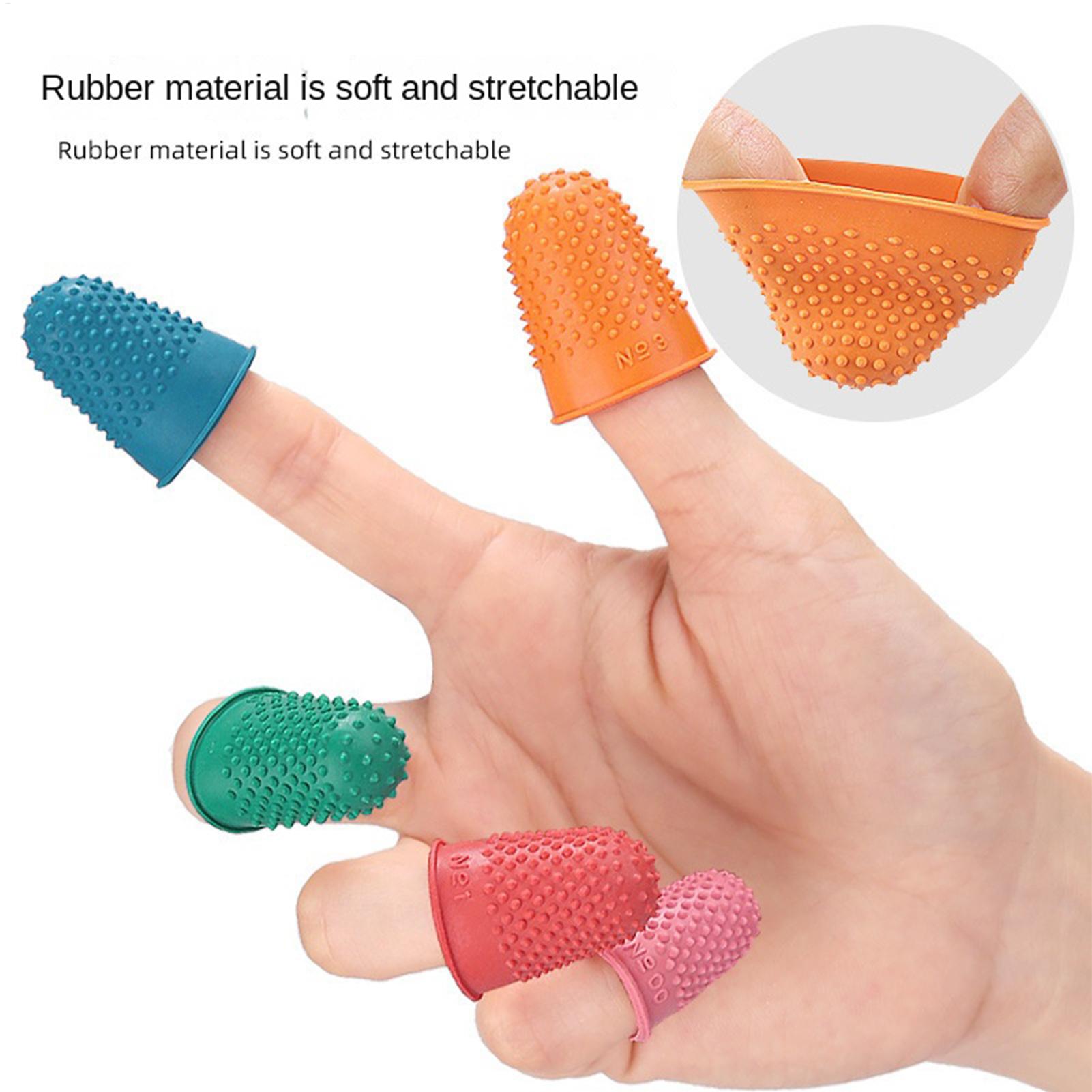Embroidery Craft - Finger Grips Rubber Reusable Protectors 5-Piece