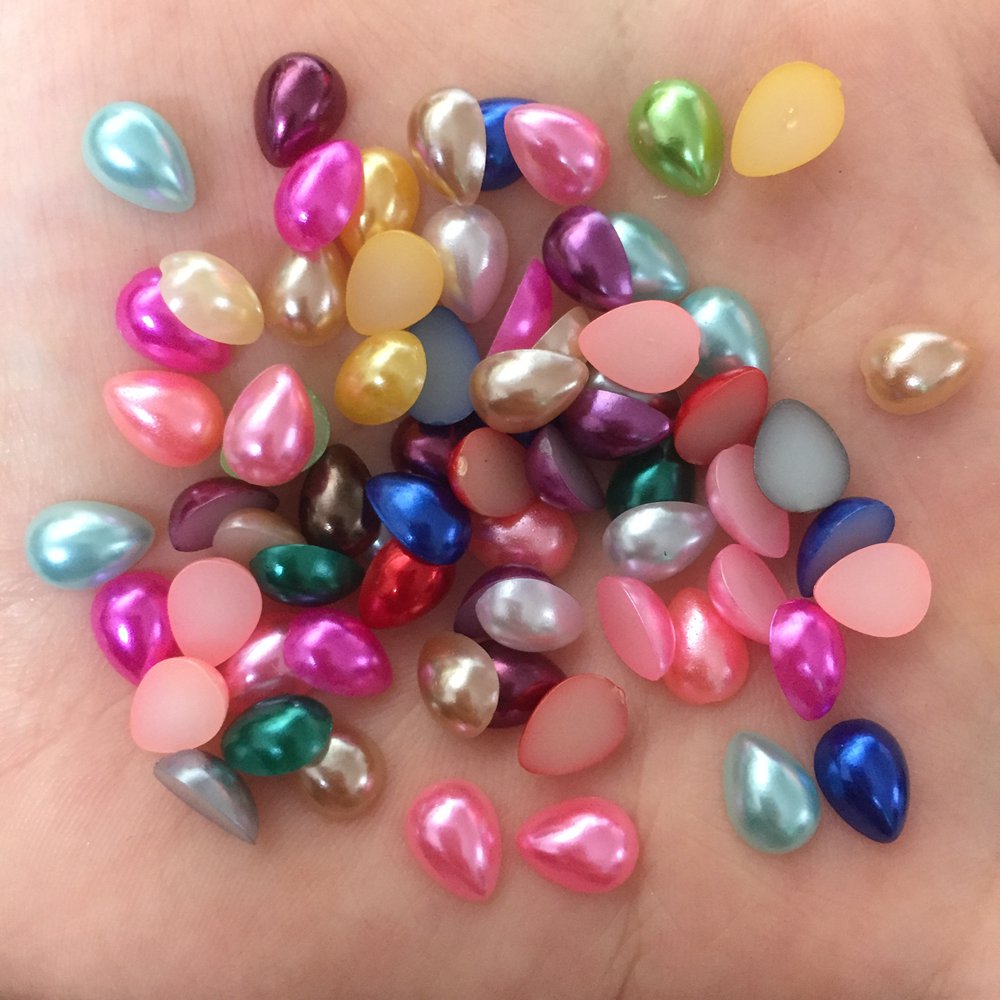 200PCS Resin Cute Drop Pearl B - Embellishment Glue Craft review and price