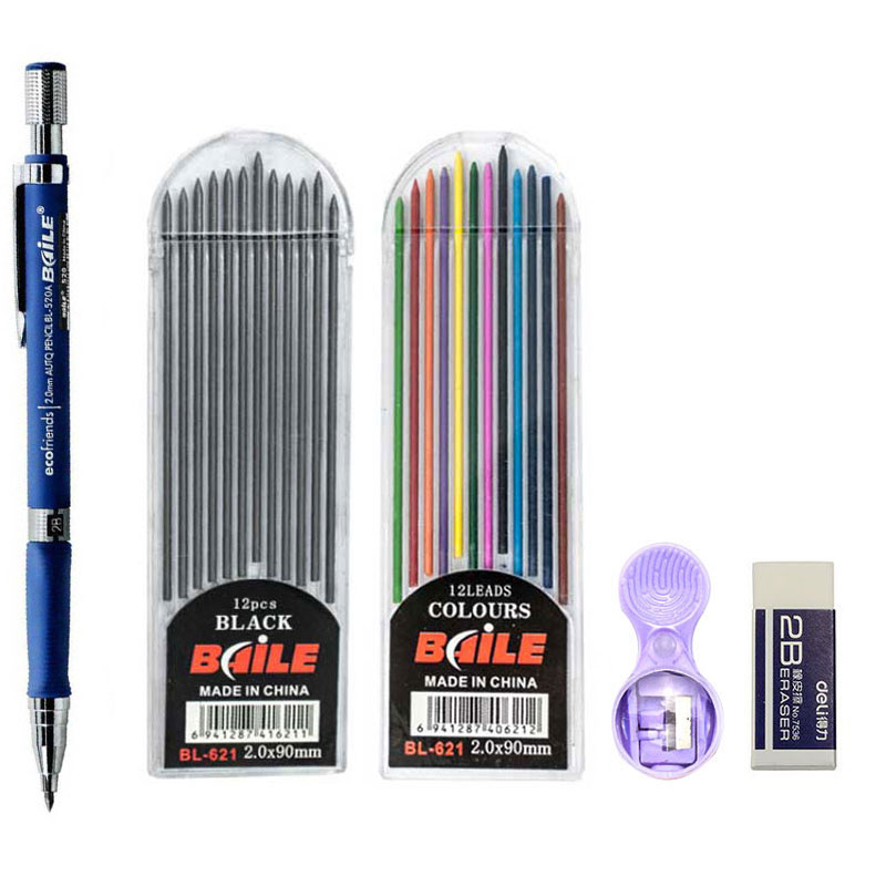 2.0mm Mechanical Pencil Set 2B - Staedtler Pencil Lumocolor review and price