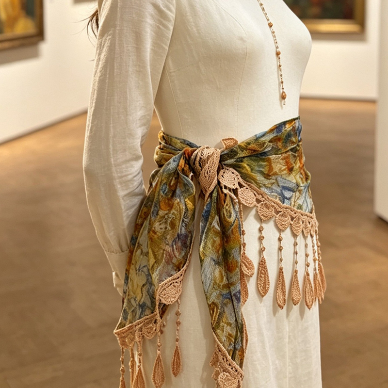 Vintage Floral Lace Hollow Tas - Tassel Fringe Trim review and price