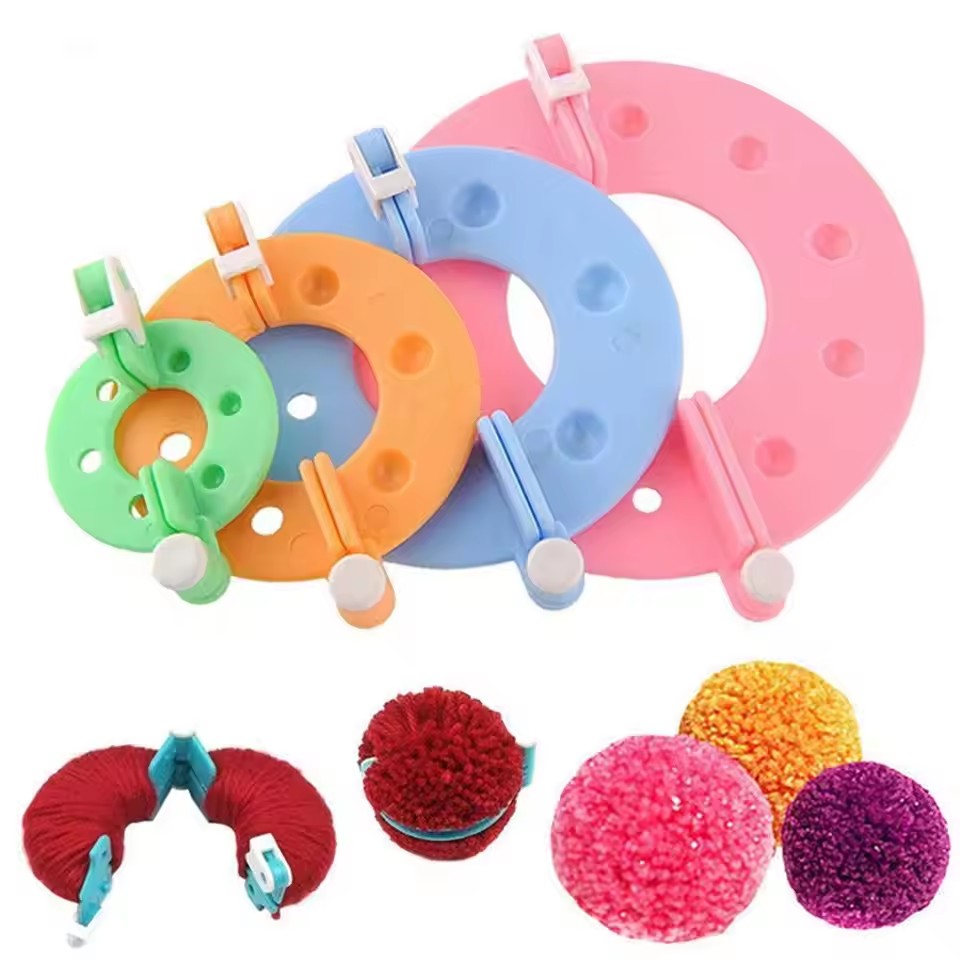 8PCS 4 Sizes Fluff Ball Weaver - Pom Pom Maker Tool review and price