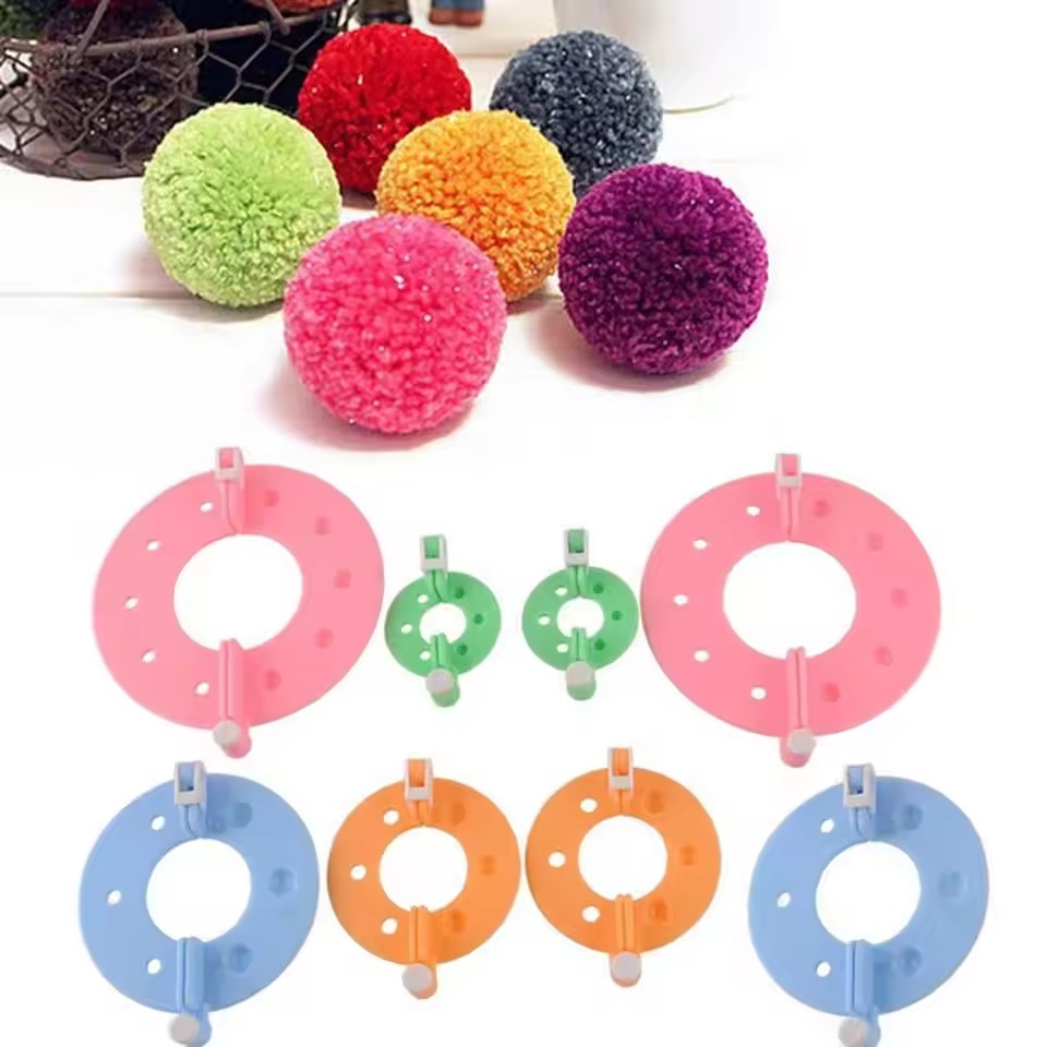 8PCS 4 Sizes Fluff Ball Weaver - Pom Pom Maker Tool review and price