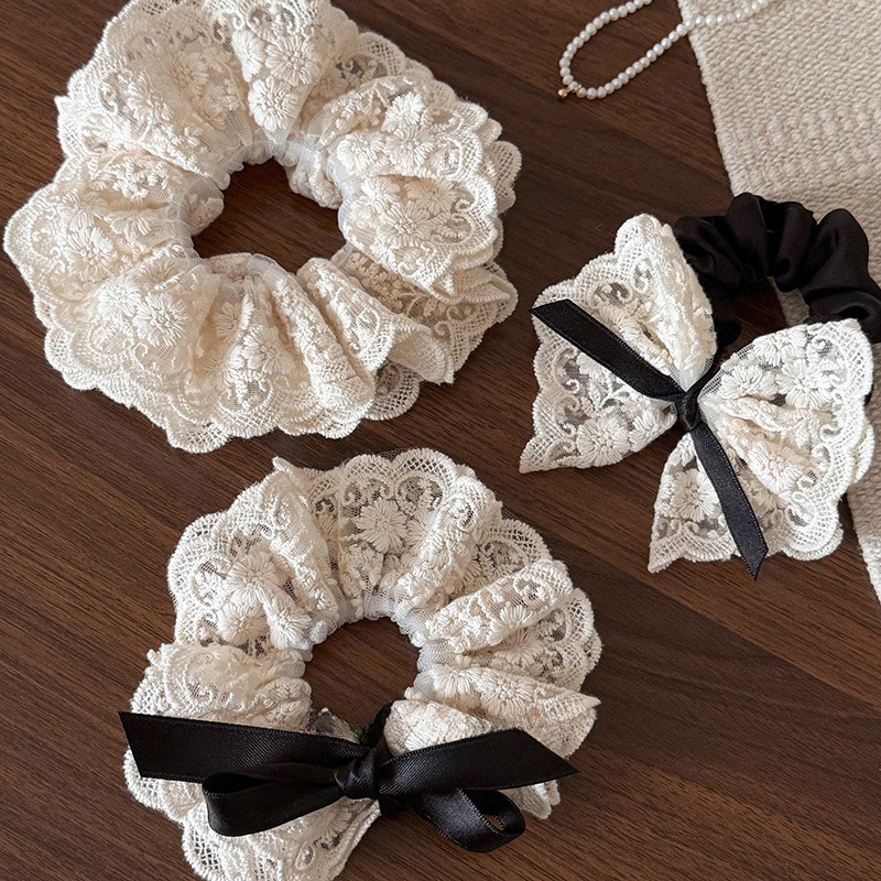 French retro double layered bo - Lace Ribbon Trim review and price