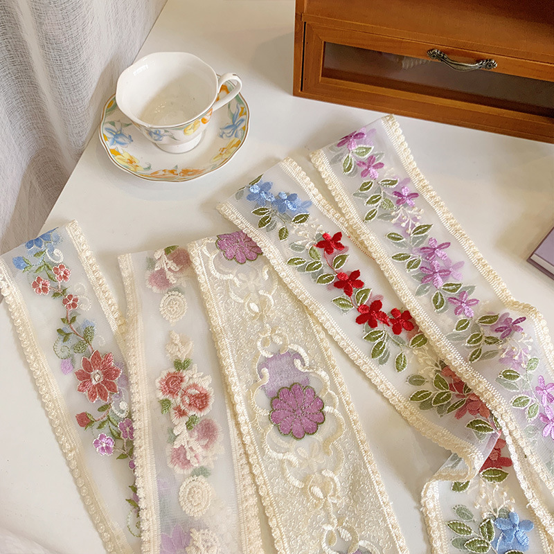 1 Yard Lace Embroidery Flower  - Lace Ribbon Trim review and price
