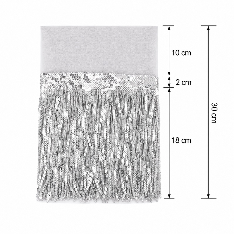 2/3/5/10Yards 18cm Sequin Frin - Fringe Ribbon Sewing review and price