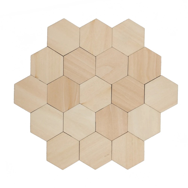 10-120mm Wooden Hexagon Blank  - Embellish Craft review and price
