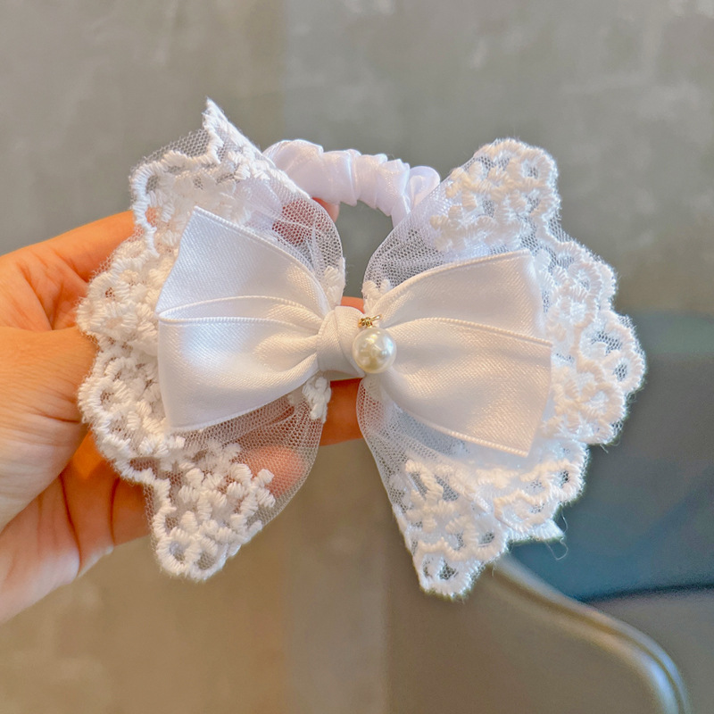 Elastic Hair Ties White Lace B - Tassel Fringe Trim review and price
