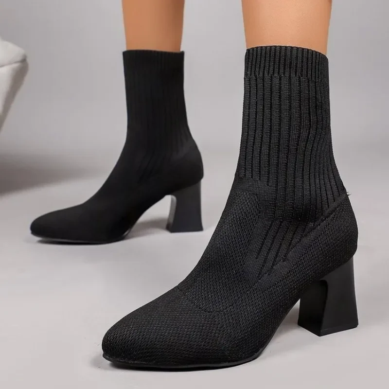 Fashion Ladies Knitted Sock An - Embellish Knit review and price
