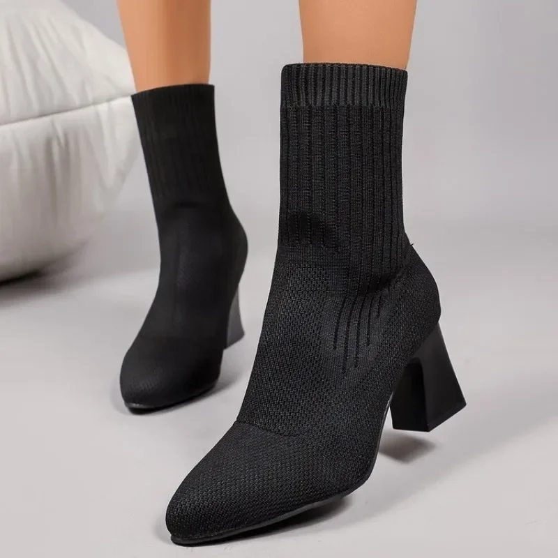 Fashion Ladies Knitted Sock An - Embellish Knit review and price